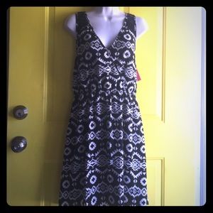 Black and white tribal print sun dress xhiliration